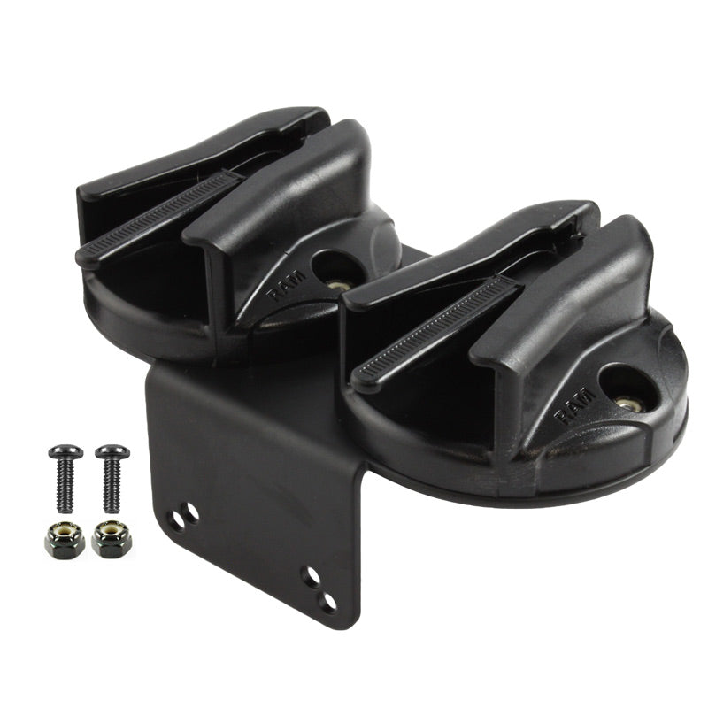 RAM dubbele microfoonclip met 90 graden bracket voor RAM tough box - RAM Mounts RAM-VC-MC2