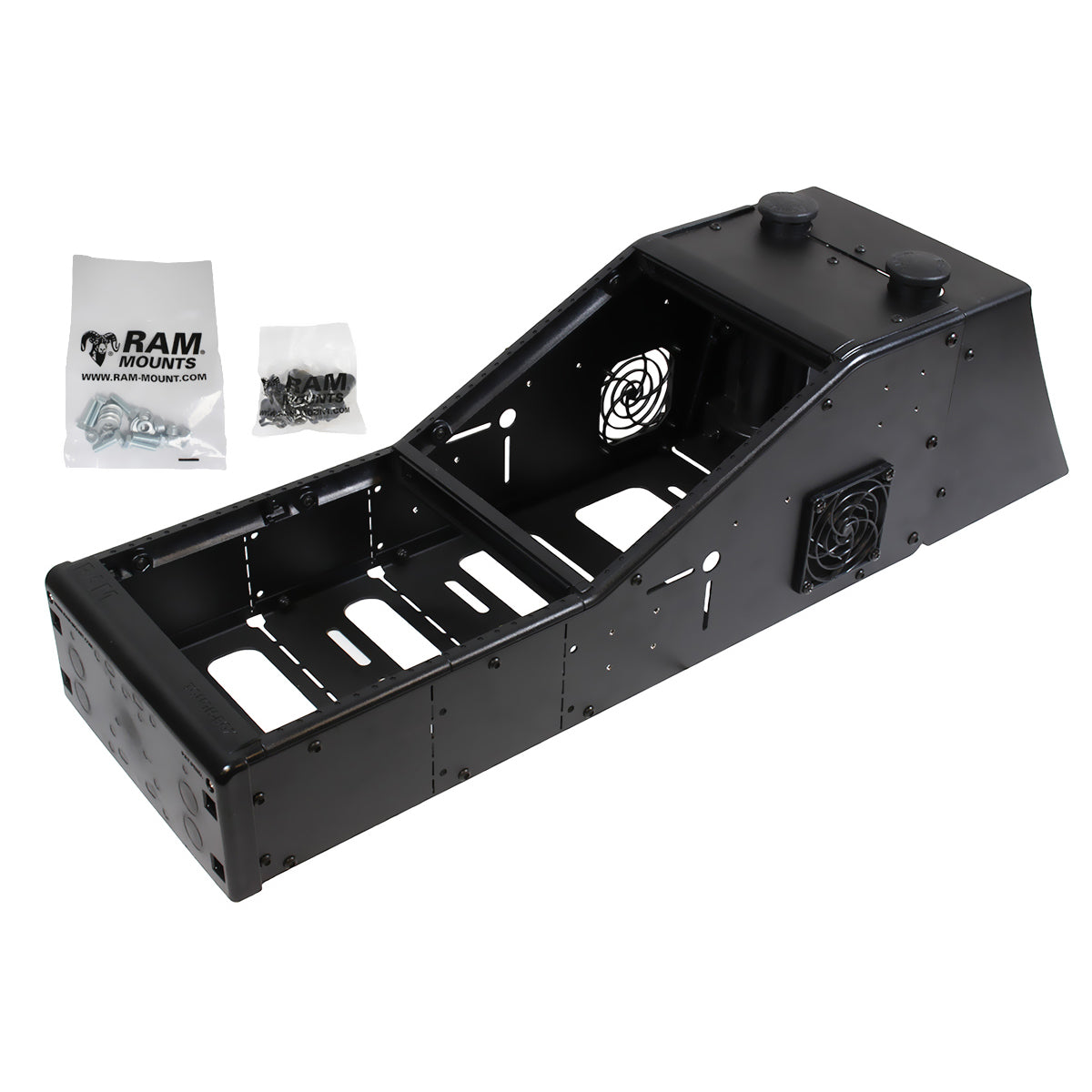 RAM Tough-Box™ Gehoekte Console met Ford Politie Interceptor Achter Fairing - RAM Mounts RAM-VCA-113A afbeelding 1