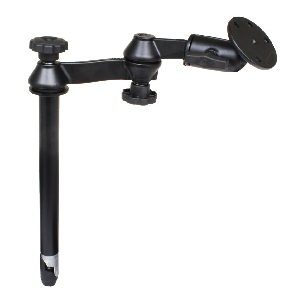 RAM 12 bovenste paal met dubbele schommelarmen en grote ronde plaat - RAM Mounts RAM-VP-SW1-12-240