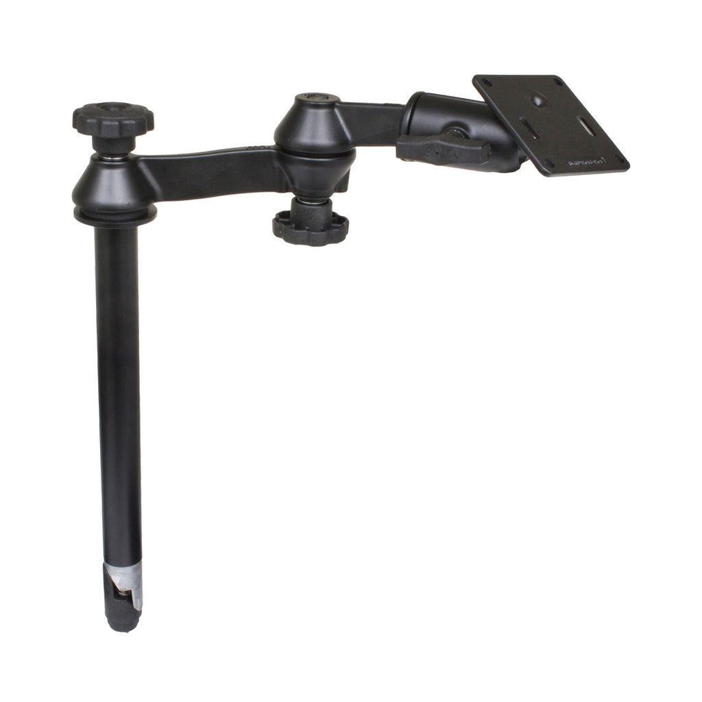 RAM 12 bovenste paal met dubbele zwaaarmen en 75x75mm VESA plaat - RAM Mounts RAM-VP-SW1-12-2461