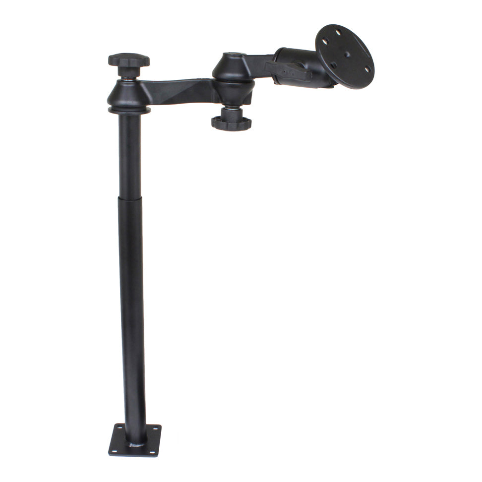 RAM tele pole met 12 18 palen swingarmen en grote ronde plaat - RAM Mounts RAM-VP-SW1-1218-240