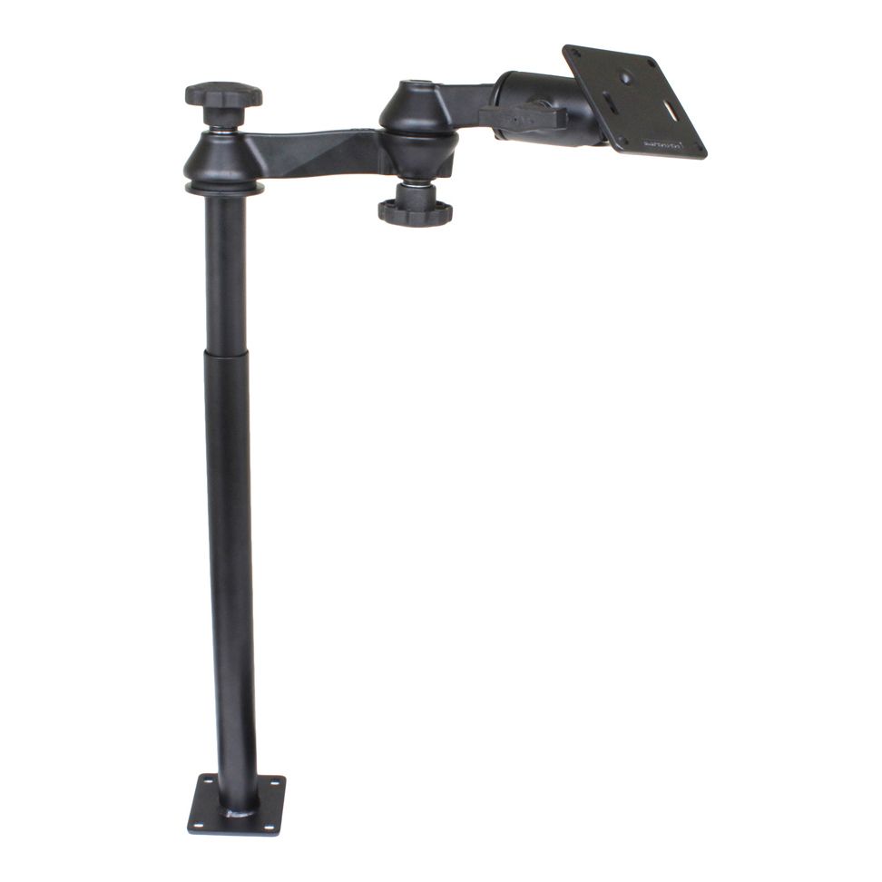 RAM Tele-Pole™ met 12" & 18" palen, swingarmen en 75x75mm VESA-plaat - RAM Mounts RAM-VP-SW1-1218-2461 afbeelding 1