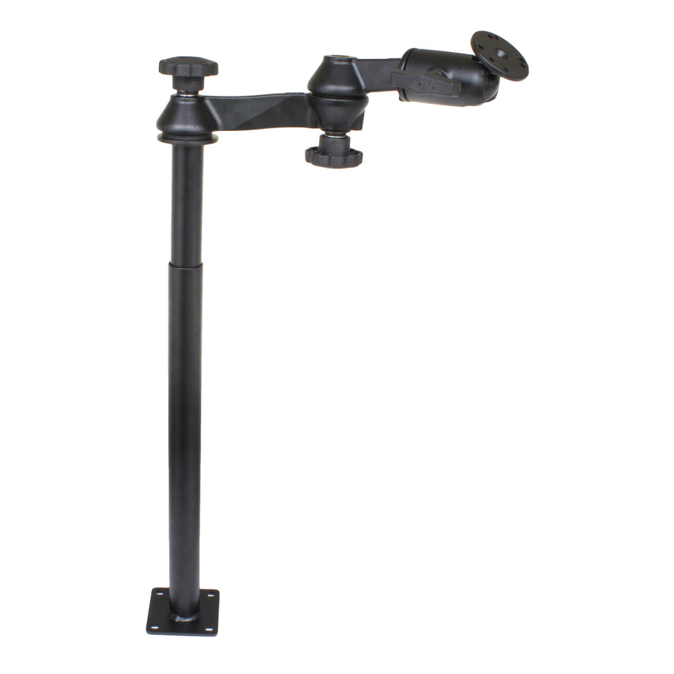 RAM tele pole met 12 18 palen dubbele zwenarmen en ronde plaat - RAM Mounts RAM-VP-SW1-1218