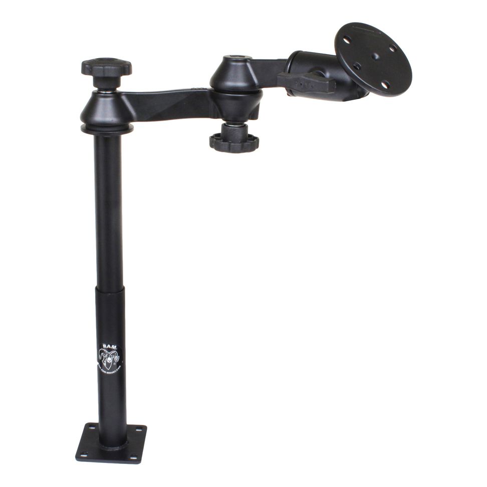 RAM Tele-Pole™ met 12" & 9" palen, swingarmen en grote ronde plaat - RAM Mounts RAM-VP-SW1-129-240 afbeelding 1