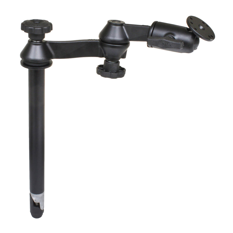 RAM 12 bovenste paal met dubbele schommelarmen en ronde plaat - RAM Mounts RAM-VP-SW1-12