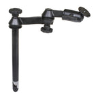 RAM 12 bovenste paal met dubbele schommelarmen en ronde plaat - RAM Mounts RAM-VP-SW1-12