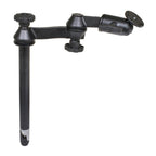 RAM 12" bovenste paal met dubbele schommelarmen en ronde plaat - RAM Mounts RAM-VP-SW1-12 afbeelding 1