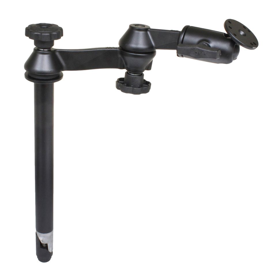 RAM 12" bovenste paal met dubbele schommelarmen en ronde plaat - RAM Mounts RAM-VP-SW1-12 afbeelding 1