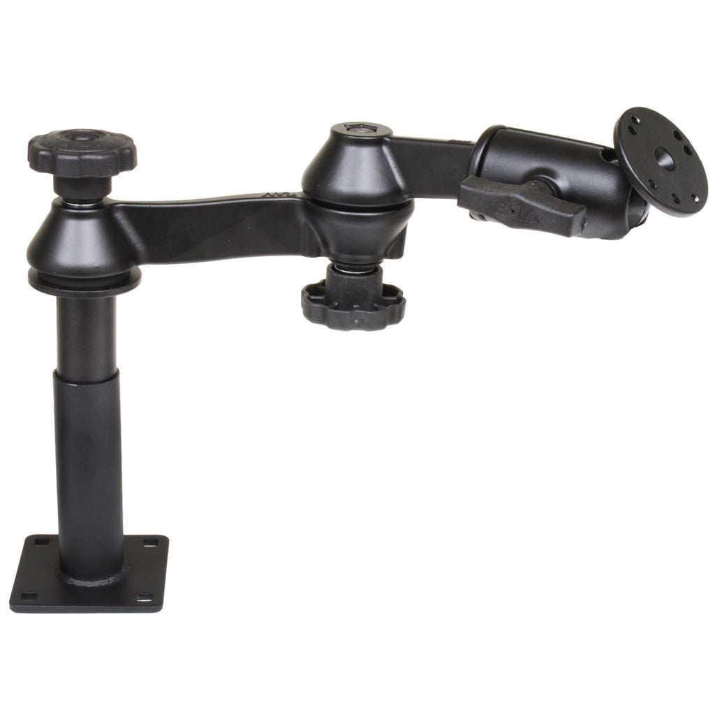 RAM tele pole met 4 5 palen dubbele zwaaarmen en ronde plaat - RAM Mounts RAM-VP-SW1-45