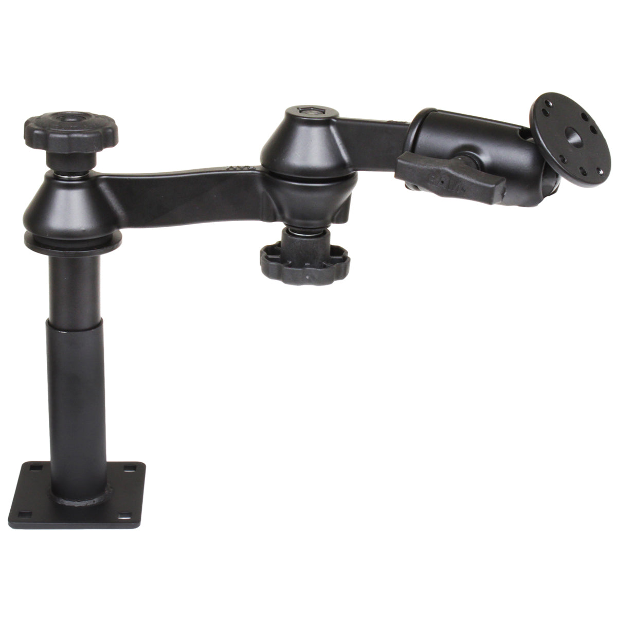 RAM tele pole met 4 5 palen dubbele zwaaarmen en ronde plaat - RAM Mounts RAM-VP-SW1-45