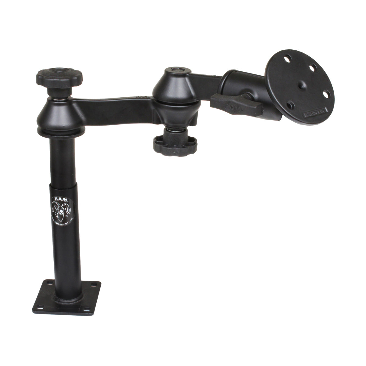 RAM Tele-Pole™ met 4" & 7" palen, zwaaarmen en grote ronde plaat - RAM Mounts RAM-VP-SW1-47-240 afbeelding 1