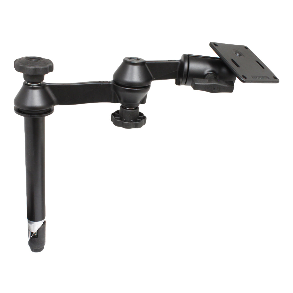 RAM 8 bovenste paal met dubbele schommelarmen en 75x75mm VESA plaat - RAM Mounts RAM-VP-SW1-8-2461