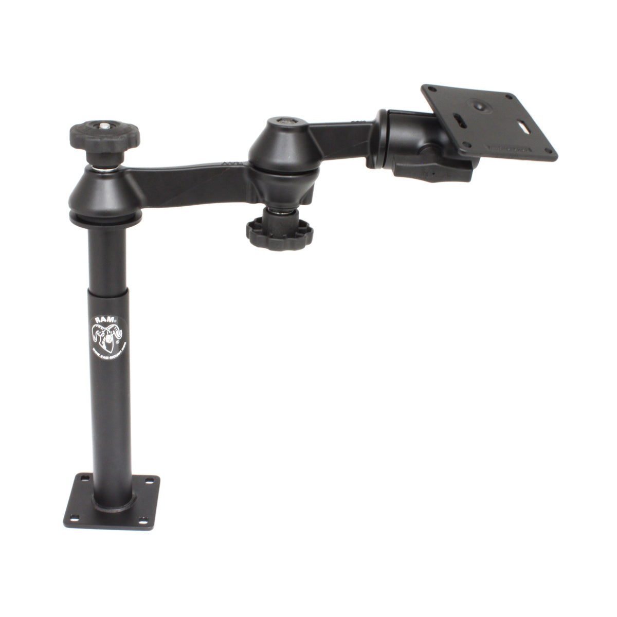 RAM Tele-Pole™ met 8" & 9" palen, swingarmen en 75x75mm VESA-plaat - RAM Mounts RAM-VP-SW1-89-2461 afbeelding 1