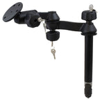 RAM 8" Boven Paal met Vergrendelbare Dubbele Zwenkarmen en Grote Ronde Plaat - RAM Mounts RAM-VP-SW1L-8-240 afbeelding 1