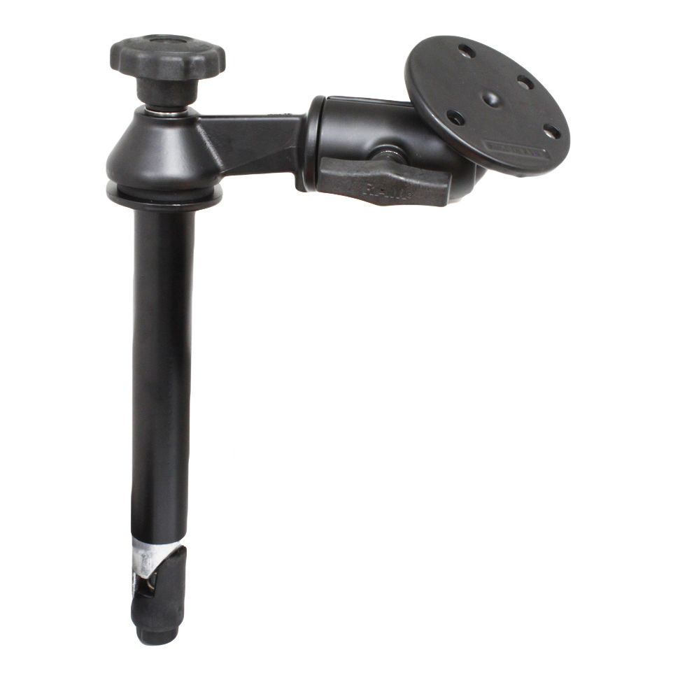RAM 8" bovenste paal met enkele zwengelarm & grote ronde plaat - RAM Mounts RAM-VP-SW2-8-240 afbeelding 1