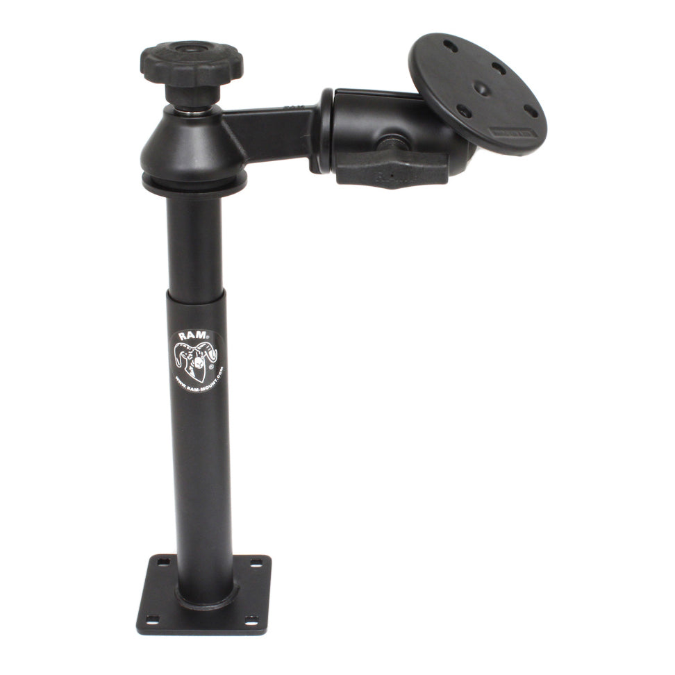 RAM tele pole met 8 9 palen enkele zwaaarm en grote ronde plaat - RAM Mounts RAM-VP-SW2-89-240