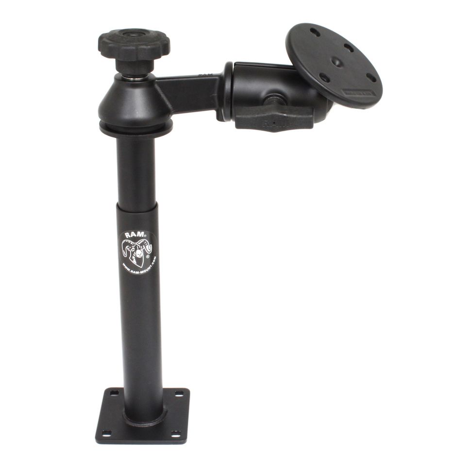 RAM Tele-Pole™ met 8" & 9" palen, enkele zwaaarm en grote ronde plaat - RAM Mounts RAM-VP-SW2-89-240 afbeelding 1