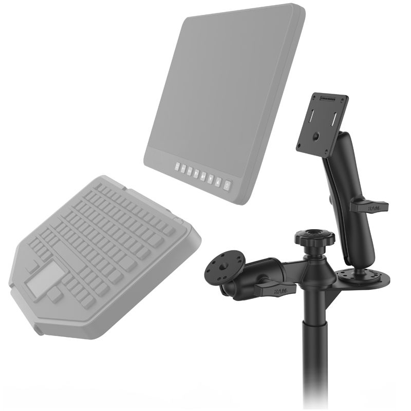 RAM 8" Boven Paal en Dubbele Bal 75x75mm VESA-montage - RAM Mounts RAM-VP-SW2F-8-2461 afbeelding 3