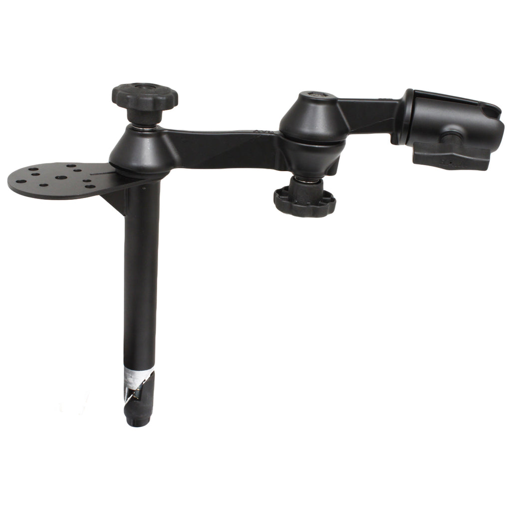 RAM 20,32 cm bovenpaal met flens en dubbele zwenkarmen - RAM Mounts RAM-VP-TTMF8-1U afbeelding 1