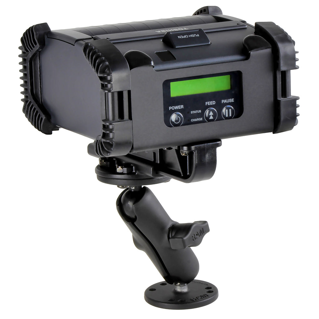 RAM Drill-Down Montage met Printerhouder voor Toshiba EP4 - Kort - RAM Mounts RAM-VPR-105T-B-1 afbeelding 1