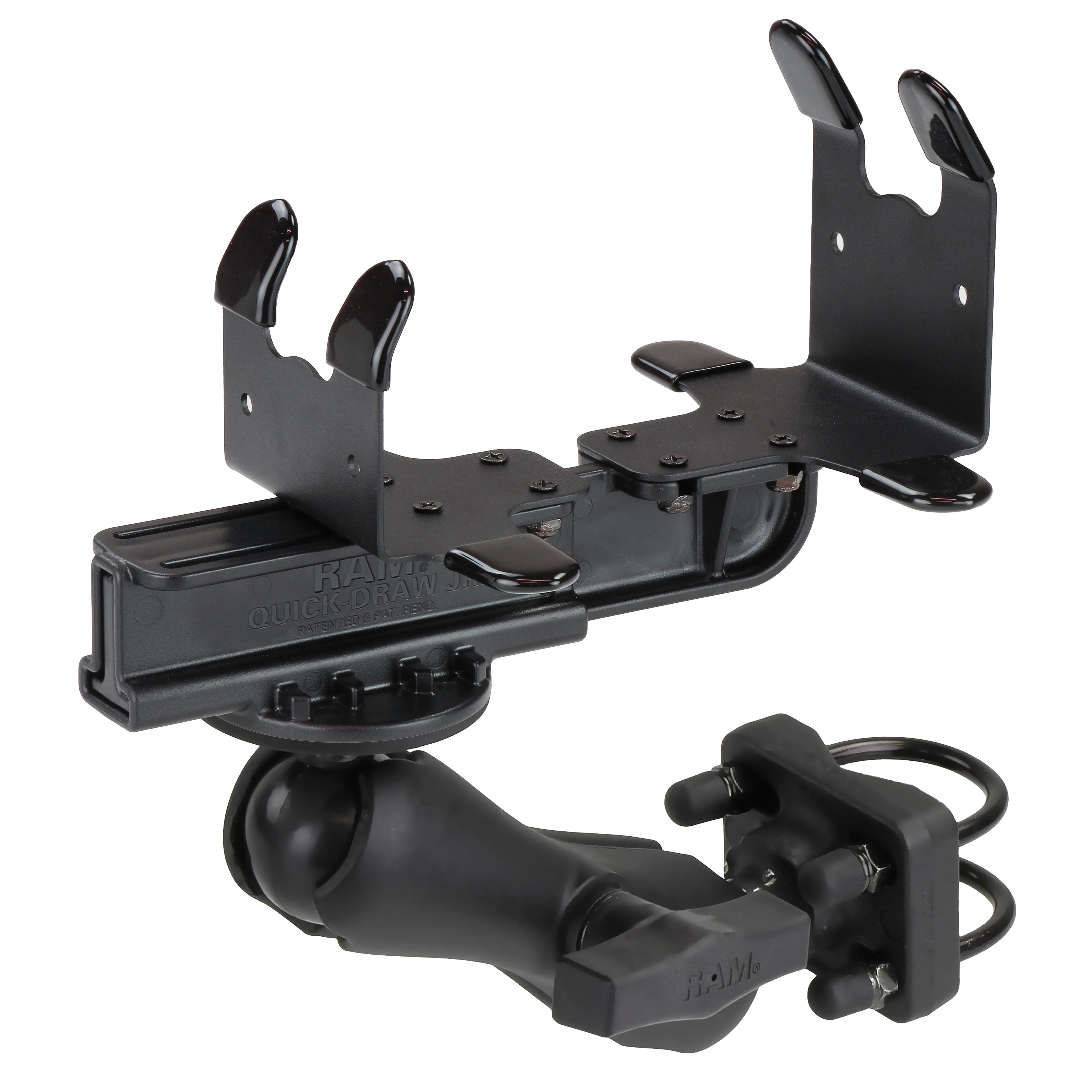 RAM voertuig paal montage voor mobiele printers met achterinvoer - RAM Mounts RAM-VPR-107-1