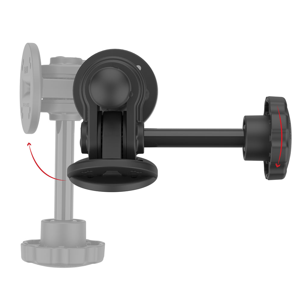 RAM draai- en kantelbevestiging met 4-gats AMPS-gatpatronen - RAM Mounts RAP-101-PV3U afbeelding 3