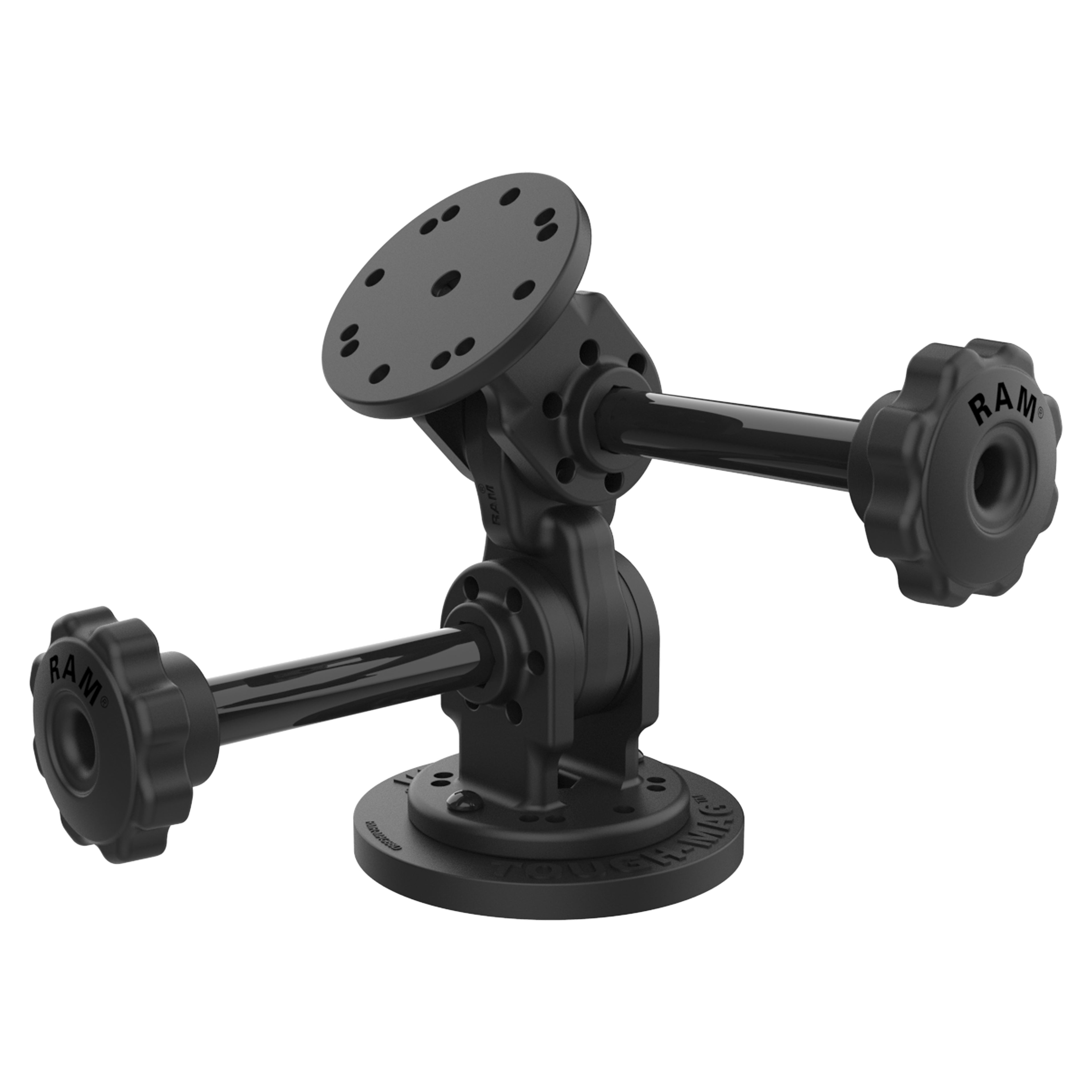 RAM dubbele 90 graden pivot magnetische bevestiging met knop - RAM Mounts RAP-101-PV4-2P-MAG88U