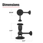 RAM Dubbele 90-Graden Pivot Magnetische Bevestiging met Knop - RAM Mounts RAP-101-PV4-2P-MAG88U afbeelding 3