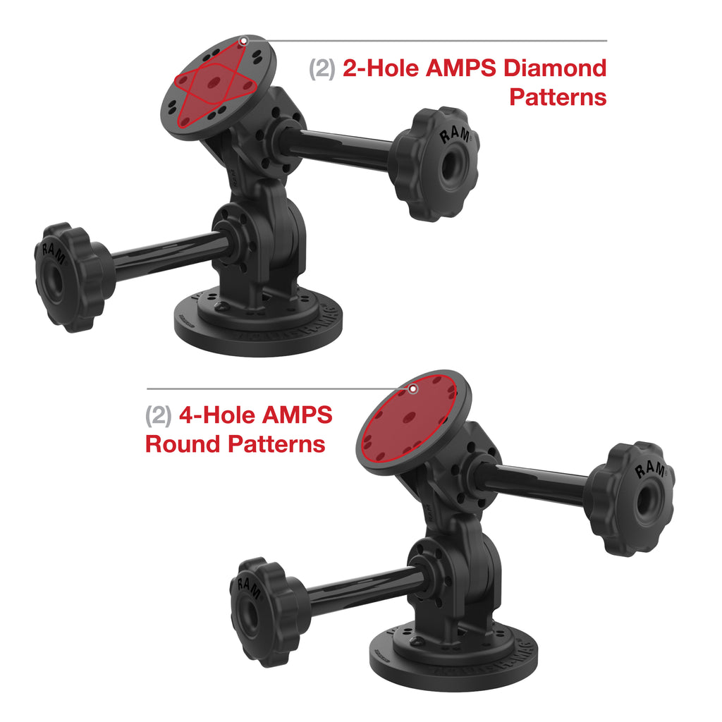 RAM Dubbele 90-Graden Pivot Magnetische Bevestiging met Knop - RAM Mounts RAP-101-PV4-2P-MAG88U afbeelding 4