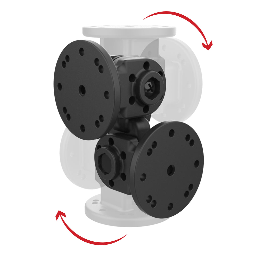 RAM Dubbele 90-Graden Pivootbevestiging - RAM Mounts RAP-101-PV4-2P-NKU afbeelding 2