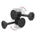 RAM Dubbele 90-Graden Pivootbevestiging met Knop - RAM Mounts RAP-101-PV4-2PU afbeelding 2