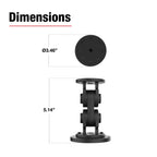 RAM Dual Straight Pivot Magnetische Bevestiging - RAM Mounts RAP-101-PV4-2S-NK-MAG88U afbeelding 3