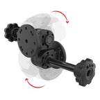 RAM Dubbele Rechte Scharnierbevestiging met Knop - RAM Mounts RAP-101-PV4-2SU afbeelding 2