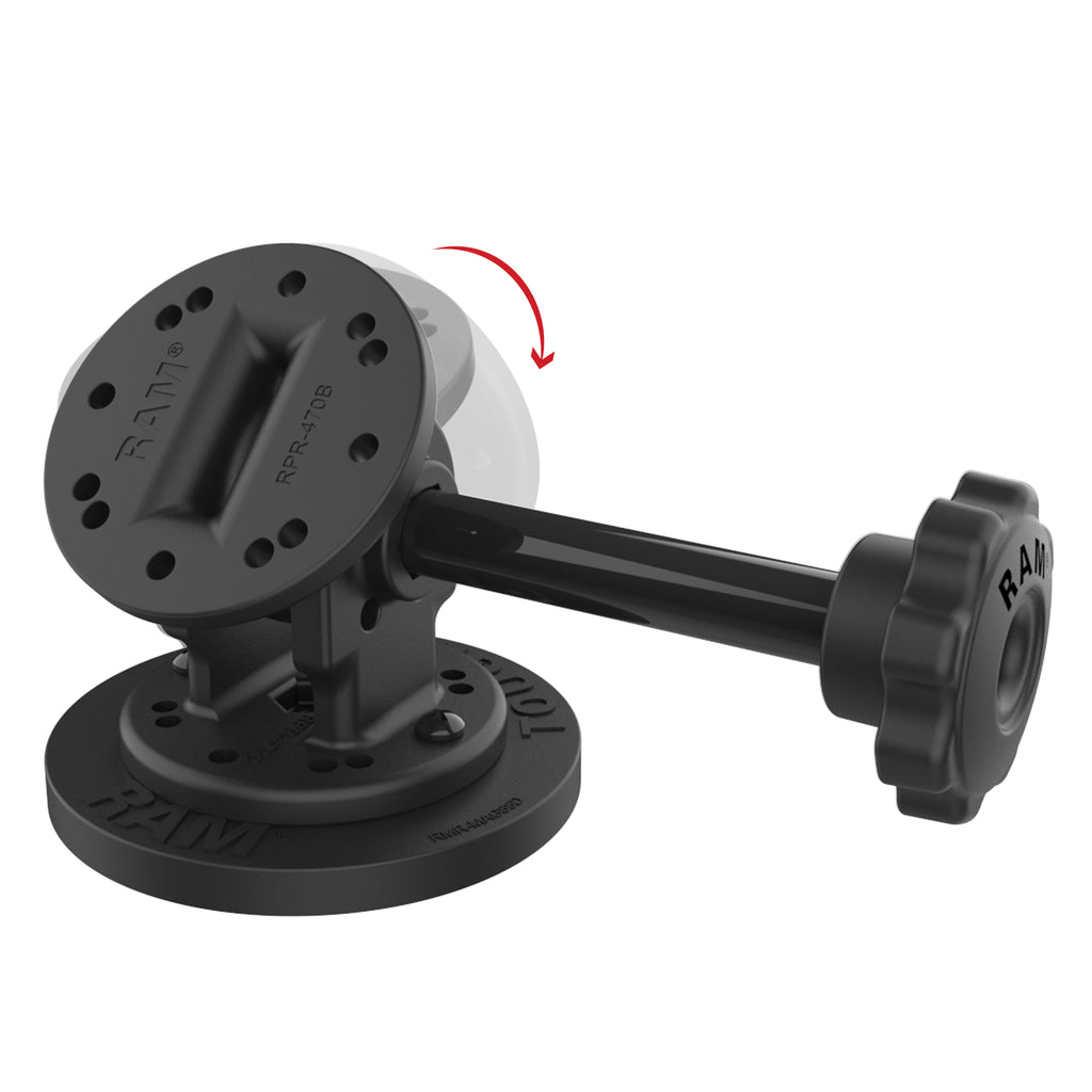 RAM Enkele Pivot Magnetische Bevestiging met Knop - RAM Mounts RAP-101-PV4-MAG88U afbeelding 2