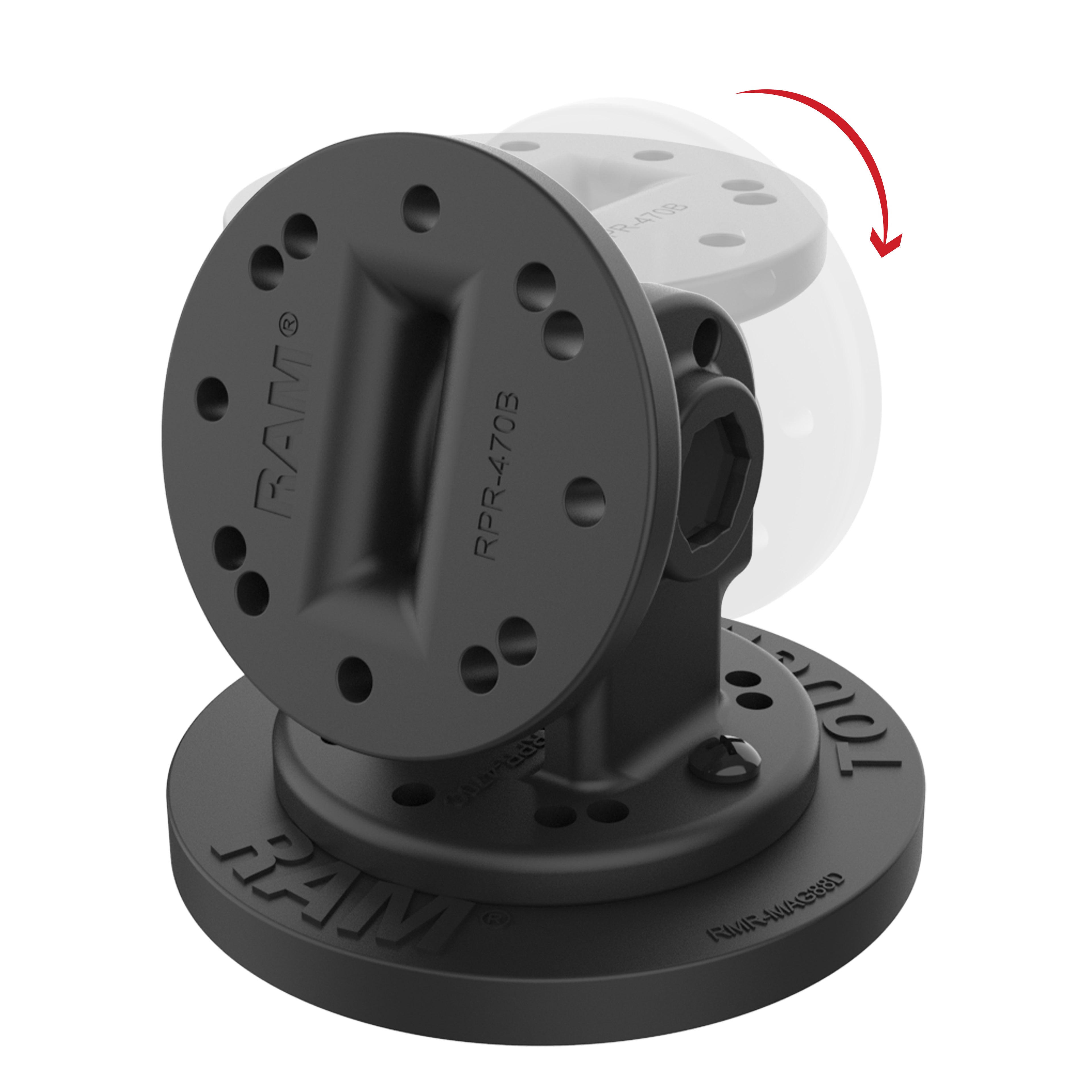 RAM Enkele Pivot Magneetbevestiging - RAM Mounts RAP-101-PV4-NK-MAG88U afbeelding 2