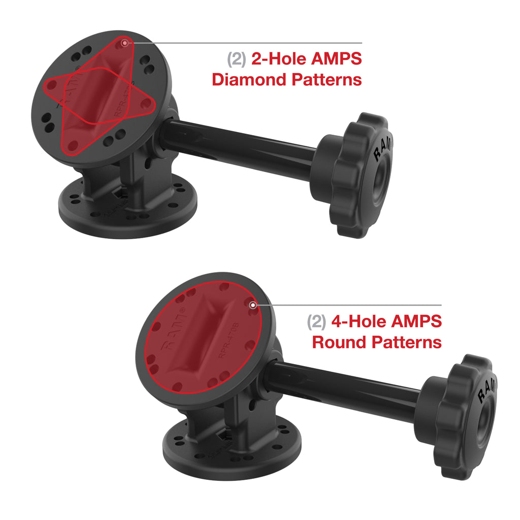 RAM Enkele Scharnierbevestiging met Knop - RAM Mounts RAP-101-PV4U afbeelding 4