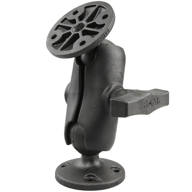 RAM Composiet Dubbele Balbevestiging met Twee Ronde Platen - Kort - RAM Mounts RAP-101U-B afbeelding 1