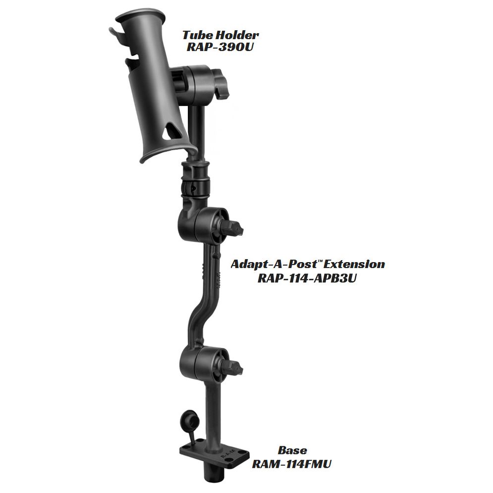 RAM Adapt-A-Post™ met aanpasbare 16" uitbreidingsarm - RAM Mounts RAP-114-APB3U afbeelding 3