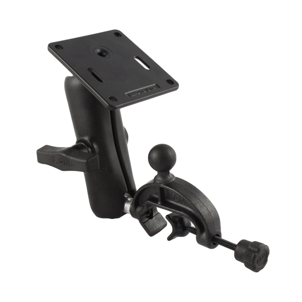 RAM Clamp Base met Dubbele Balbevesgtiging met 75x75mm VESA-plaat - RAM Mounts RAP-121-GLU1U afbeelding 1