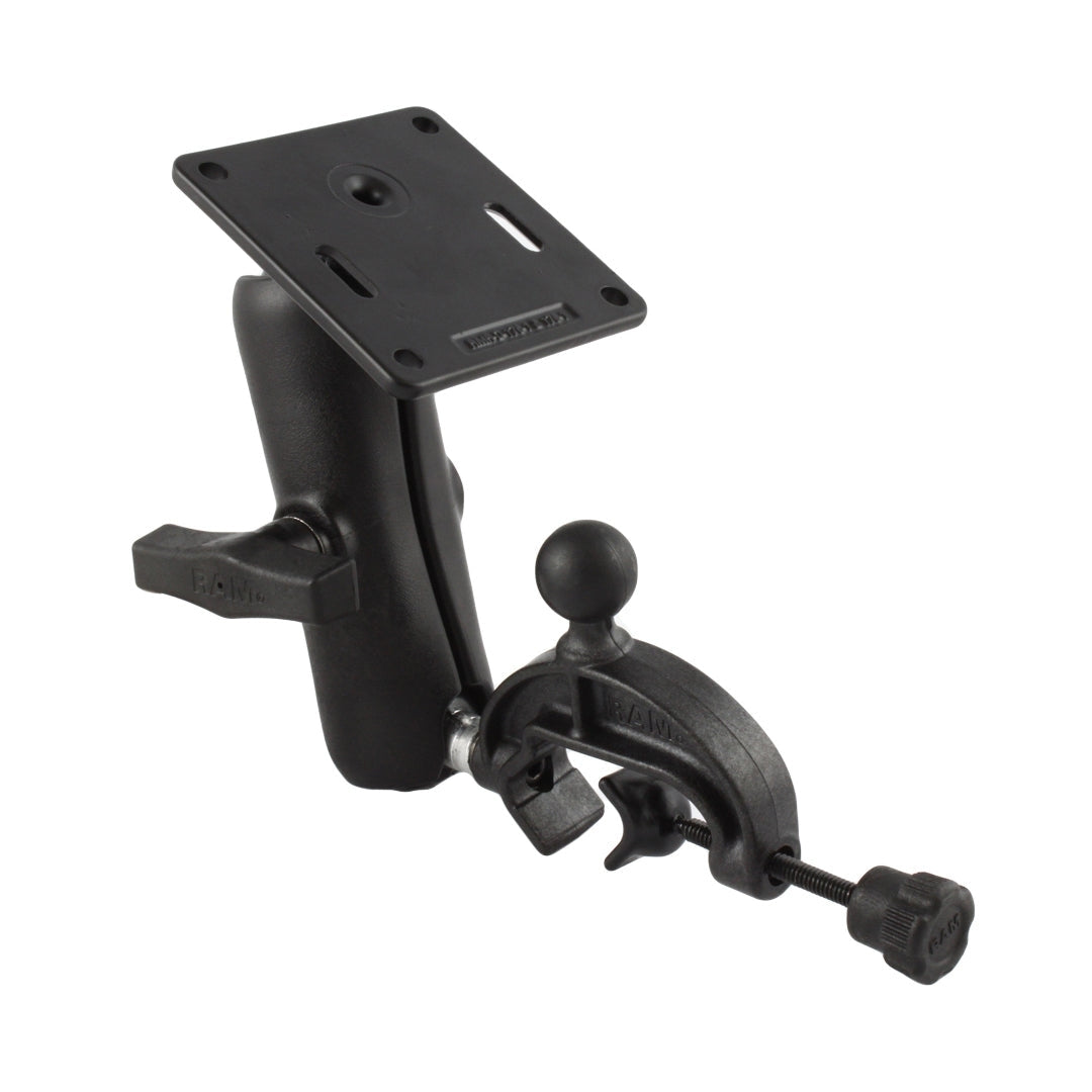 RAM Clamp Base met Dubbele Balbevesgtiging met 75x75mm VESA-plaat - RAM Mounts RAP-121-GLU1U afbeelding 1