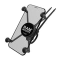 RAM X-Grip grote telefoonhouder met RAM ez onoff fietsbasis - RAM Mounts RAP-274-1-UN10