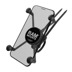 RAM X-Grip grote telefoonhouder met RAM ez onoff fietsbasis - RAM Mounts RAP-274-1-UN10