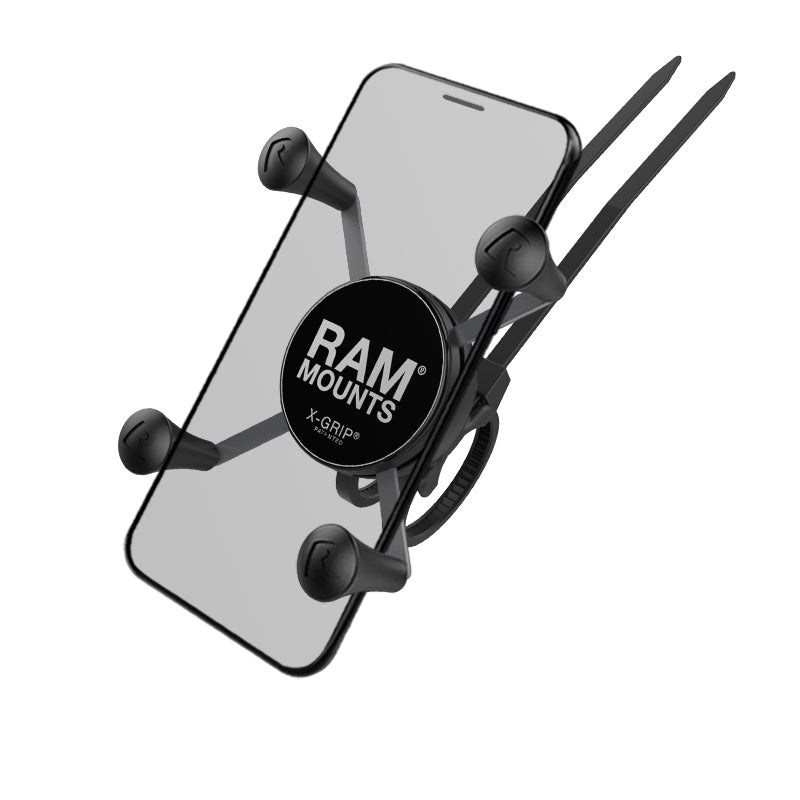 RAM X-Grip telefoonhouder met RAM ez onoff fietsbasis - RAM Mounts RAP-274-1-UN7U