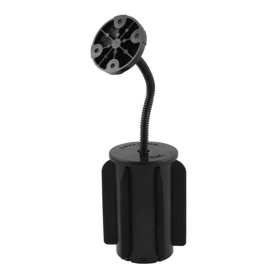 RAM a can ii cup holder mount met RAM flex arm en ronde plaat - RAM Mounts RAP-299-2-202U