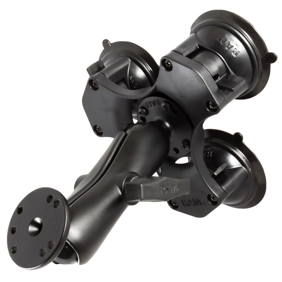RAM twist locktrade triple zuignapbevestiging met ronde plaat - RAM Mounts RAP-365-101U