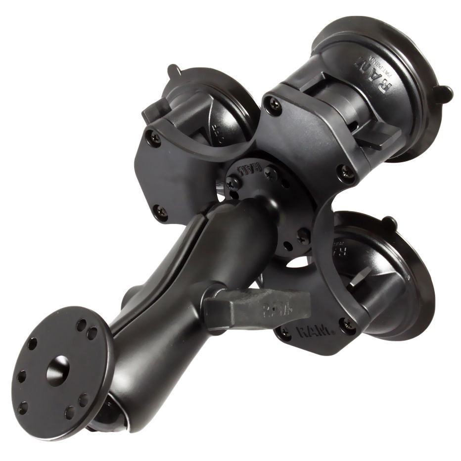 RAM Twist-Lock™ Triple Zuignapbevestiging met Ronde Plaat - RAM Mounts RAP-365-101U afbeelding 1