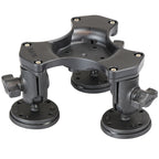 RAM triple bal en socket magnetische basis met amps gatenpatroon - RAM Mounts RAP-365B-1-339U