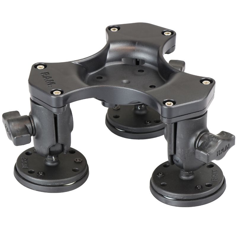 RAM Triple Bal en Socket Magnetische Basis met AMPS Gatenpatroon - RAM Mounts RAP-365B-1-339U afbeelding 1