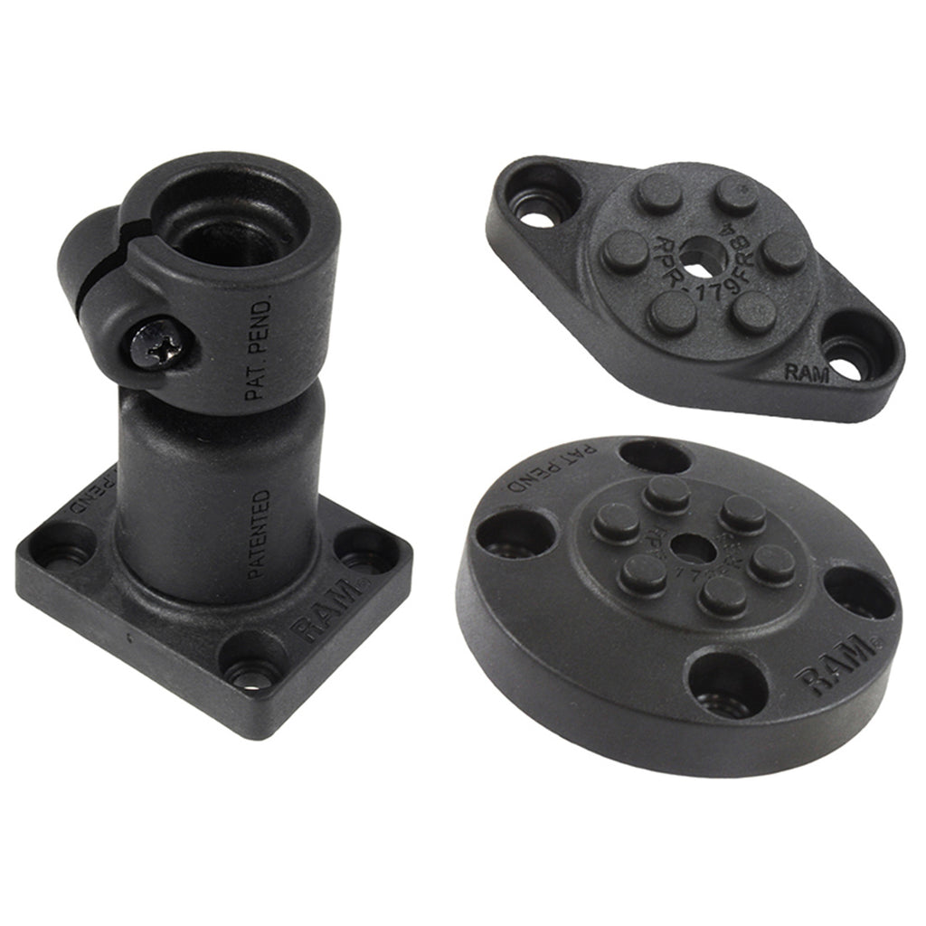 RAM Flex-Rod™ Ontvanger met RAM Pin-Lock™ Drill-Down Accessoires - RAM Mounts RAP-386BU afbeelding 1