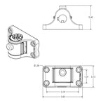 RAM Tube Jr.™ met RAM Universele Adapt-A-Post™ Bulkhead Base - RAM Mounts RAP-390-AAPUBU afbeelding 3